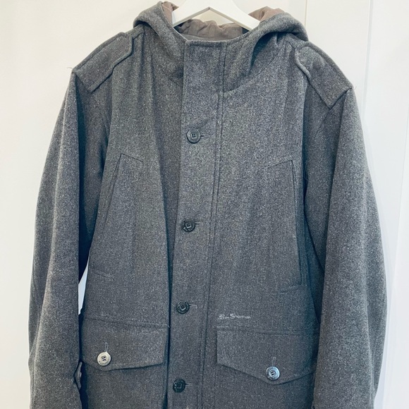 Men’s Ben Sherman wool blend coat - Picture 1 of 8
